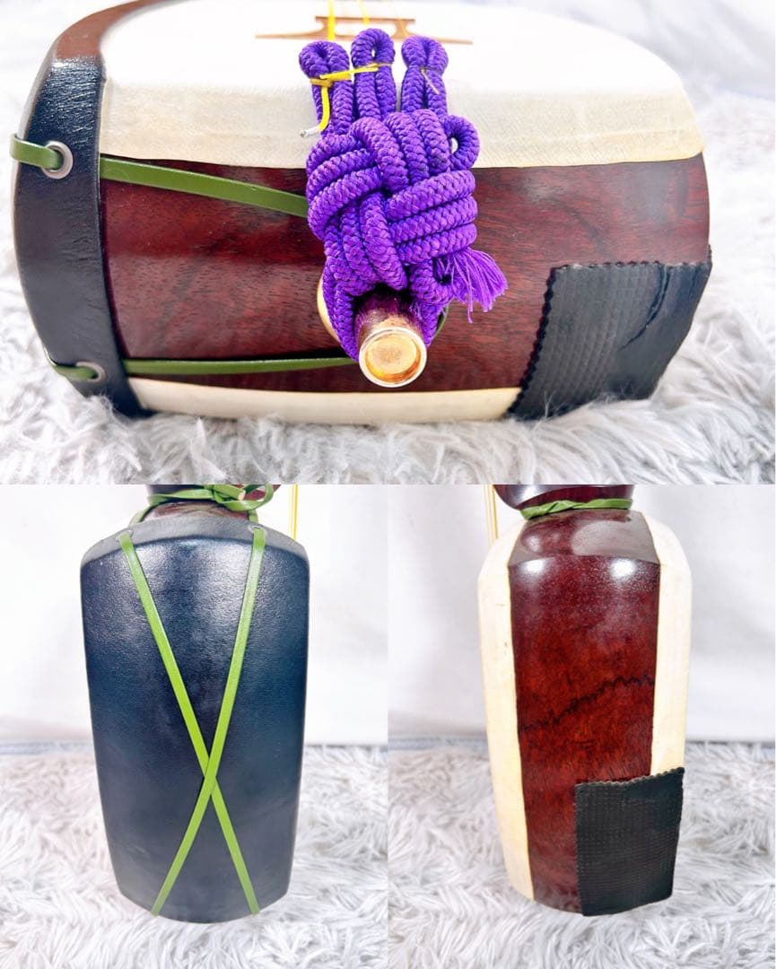 津軽三味線　高級花林材　太棹　東さわり　本皮　皮破れなし