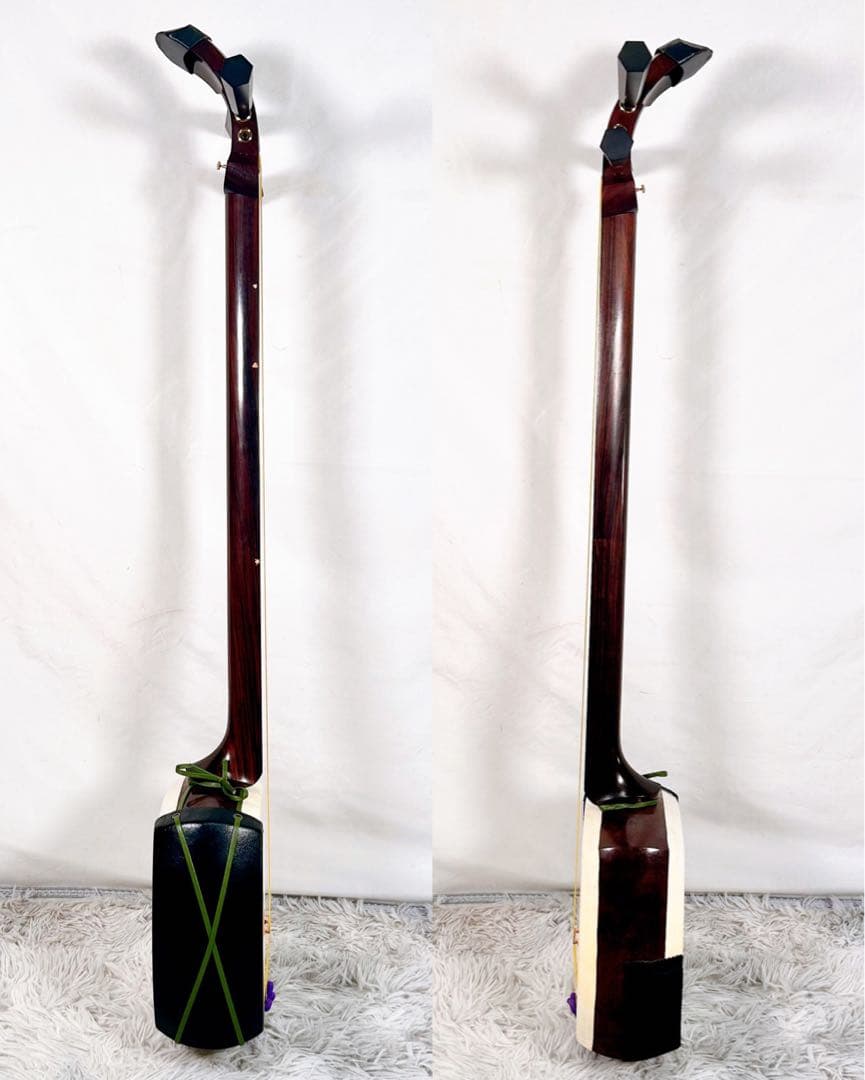 津軽三味線　高級花林材　太棹　東さわり　本皮　皮破れなし