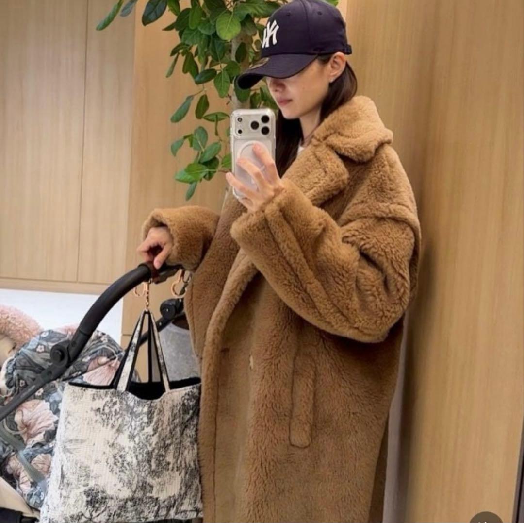 rnyroom21 ベアコート　テディコートXSライトブラウン　マックスマーラ