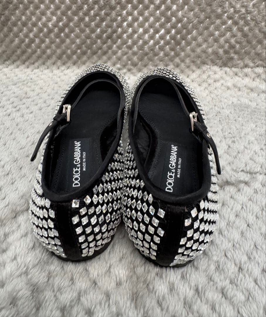 DOLCE&GABBANA ドルチェ&ガッバーナ　ラインストーン　バレリーナ