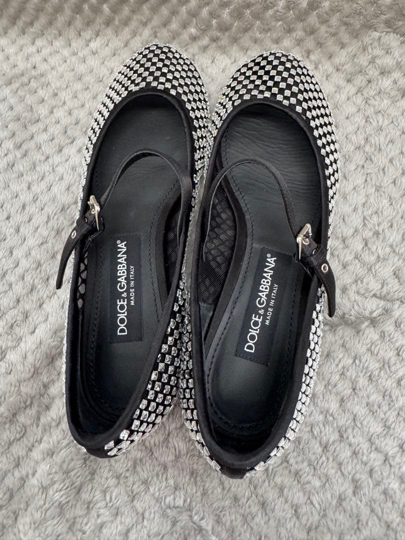 DOLCE&GABBANA ドルチェ&ガッバーナ　ラインストーン　バレリーナ