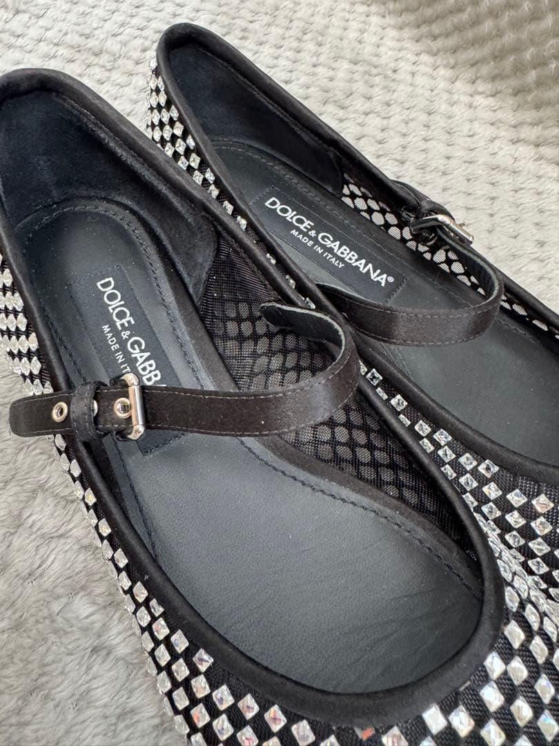 DOLCE&GABBANA ドルチェ&ガッバーナ　ラインストーン　バレリーナ