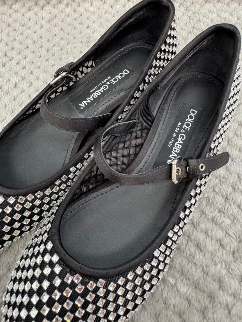 DOLCE&GABBANA ドルチェ&ガッバーナ　ラインストーン　バレリーナ