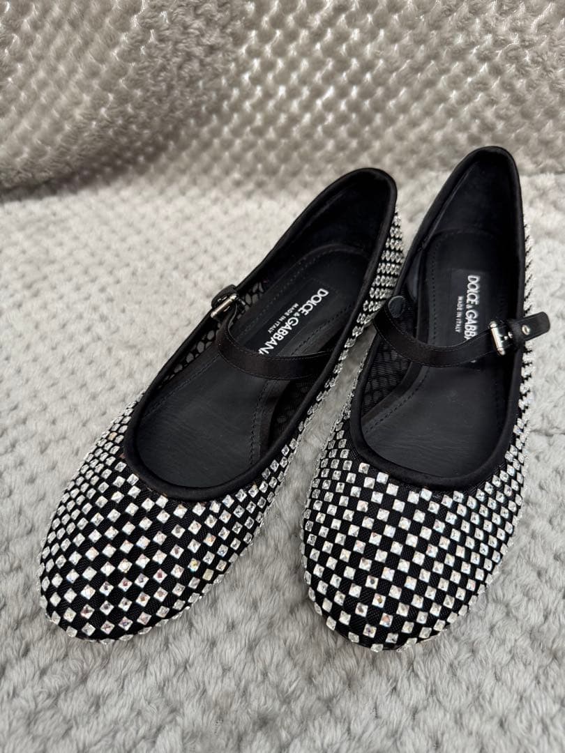 DOLCE&GABBANA ドルチェ&ガッバーナ　ラインストーン　バレリーナ