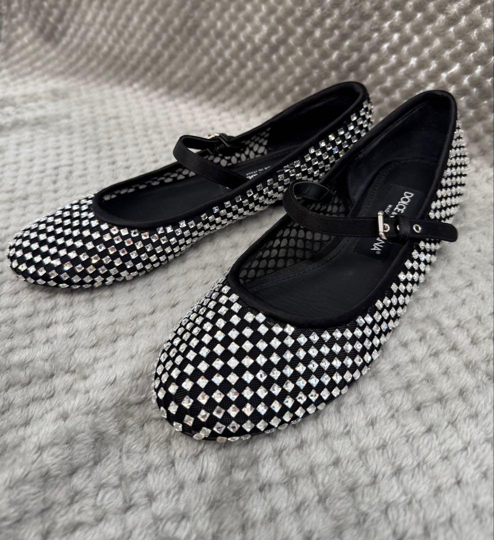 DOLCE&GABBANA ドルチェ&ガッバーナ　ラインストーン　バレリーナ