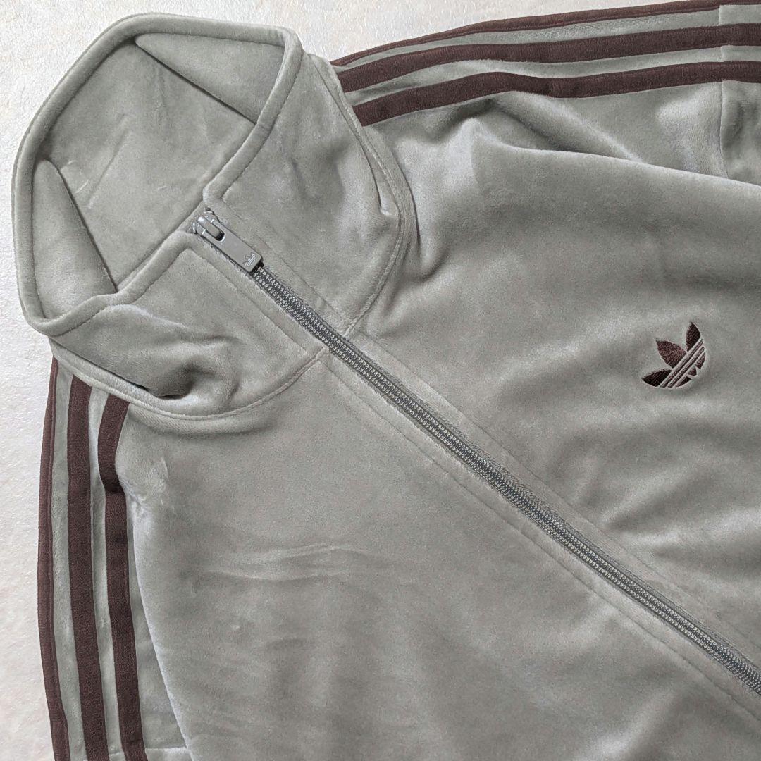 超希少⭐完売品adidasファイヤーバードベロアトラックジャケット グレージュL