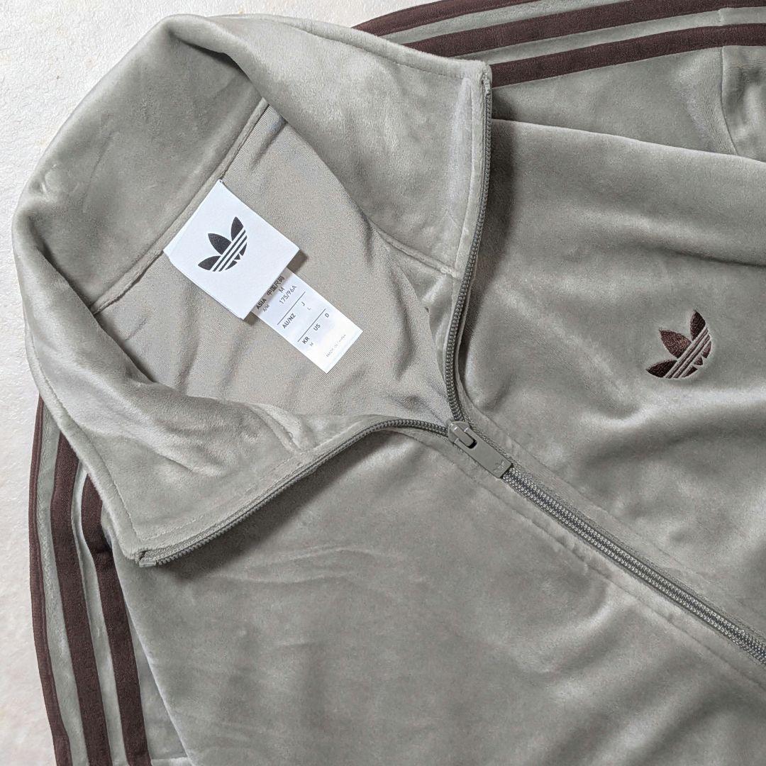 超希少⭐完売品adidasファイヤーバードベロアトラックジャケット グレージュL
