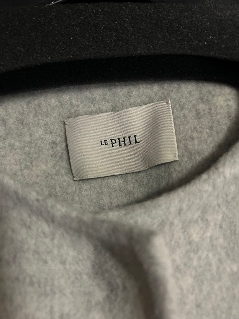 ソフトウールリバーポンチョコート　グレー