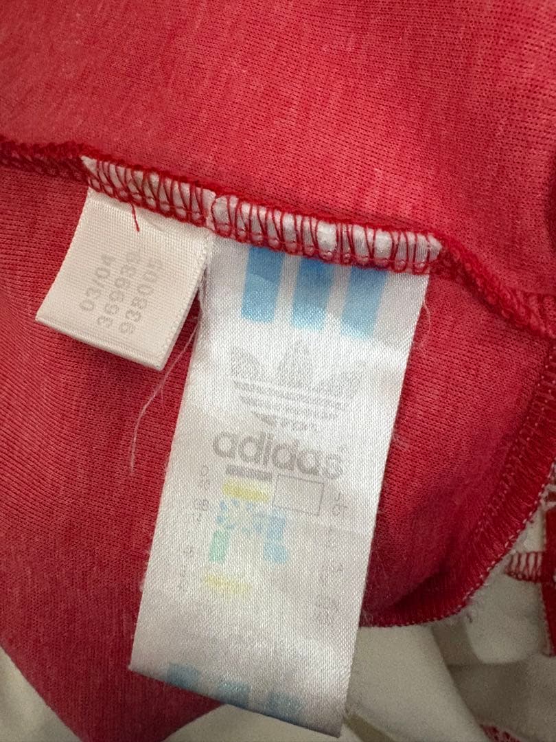 adidas カナダジャージ　外見至上主義　トラックジャケット　ジャージ 赤/白