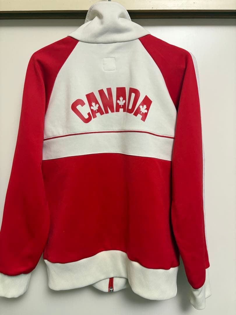 adidas カナダジャージ　外見至上主義　トラックジャケット　ジャージ 赤/白
