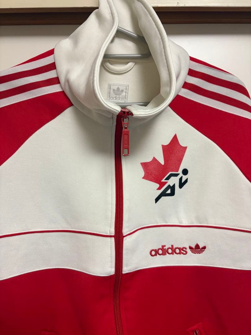 adidas カナダジャージ　外見至上主義　トラックジャケット　ジャージ 赤/白