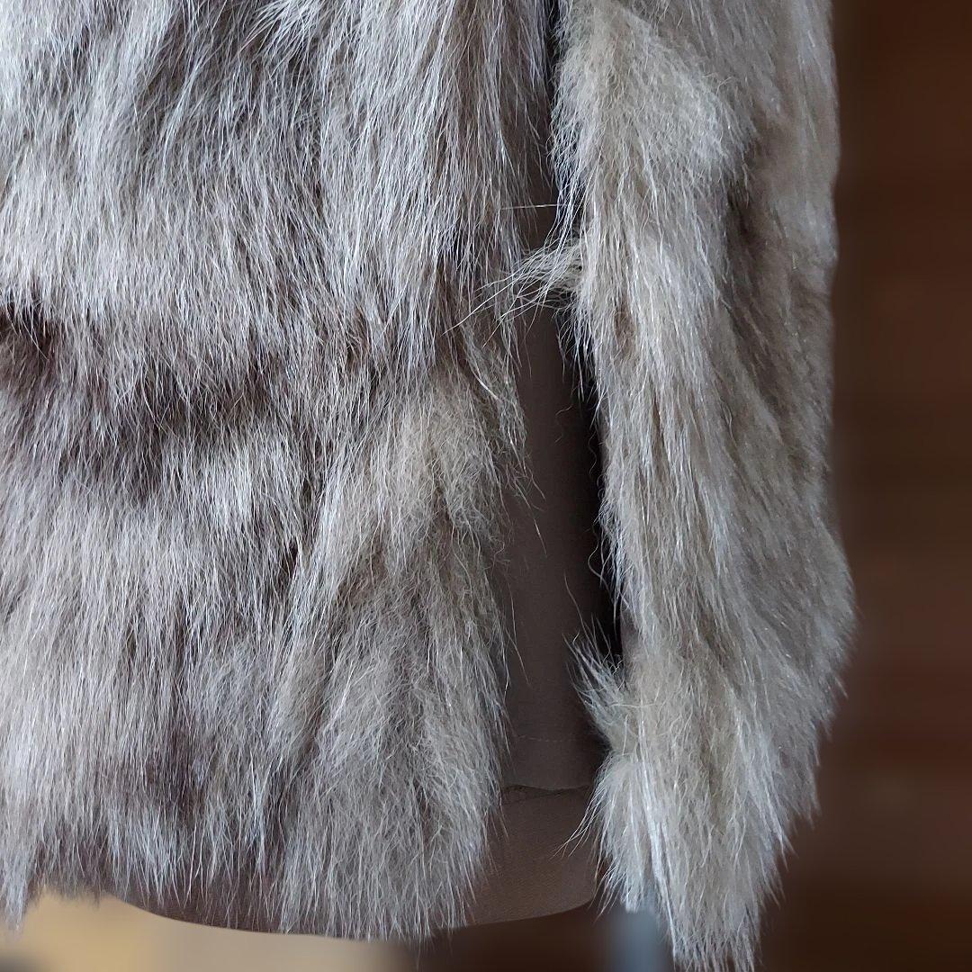 ミンク襟フォックスライナーシルク100%コートKIMIJIMA*えりか*