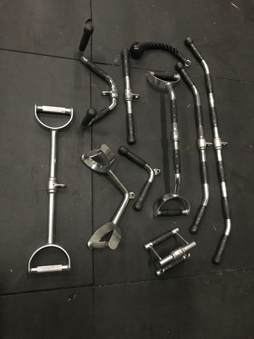 ラットプルダウンアタッチメント10個セット バイセップトライセップ