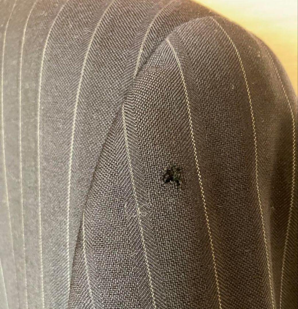 HERMES ネイビーストライプスーツ　48サイズ サイズ48(MとLの間)