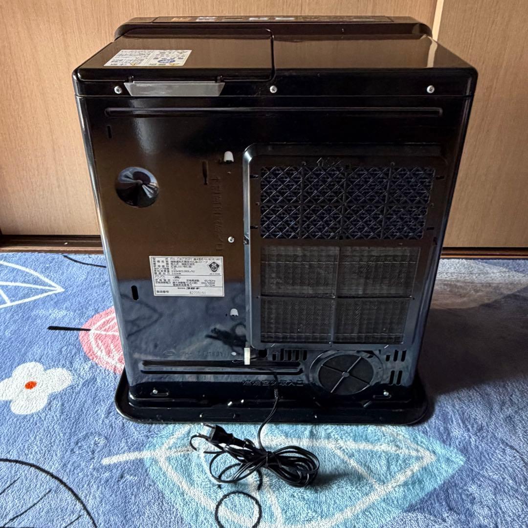 CORONA ブラック ストーブ 脱臭フィルター搭載　FH-CWZ36BY