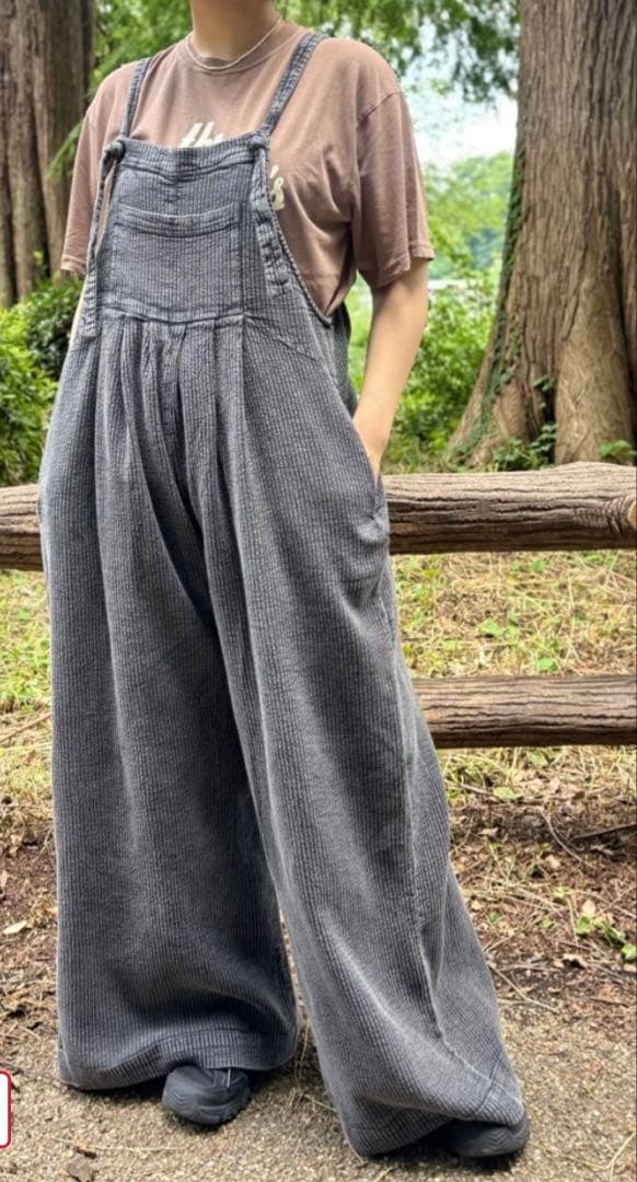 【新品未開封】Freada インドダブルガーゼフレアサロペット定価16500円