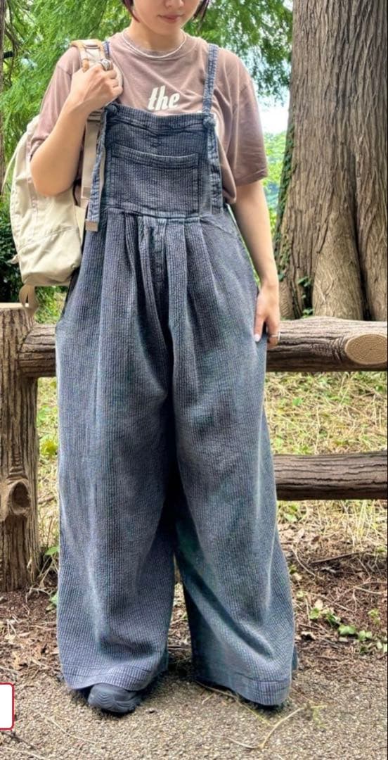 【新品未開封】Freada インドダブルガーゼフレアサロペット定価16500円