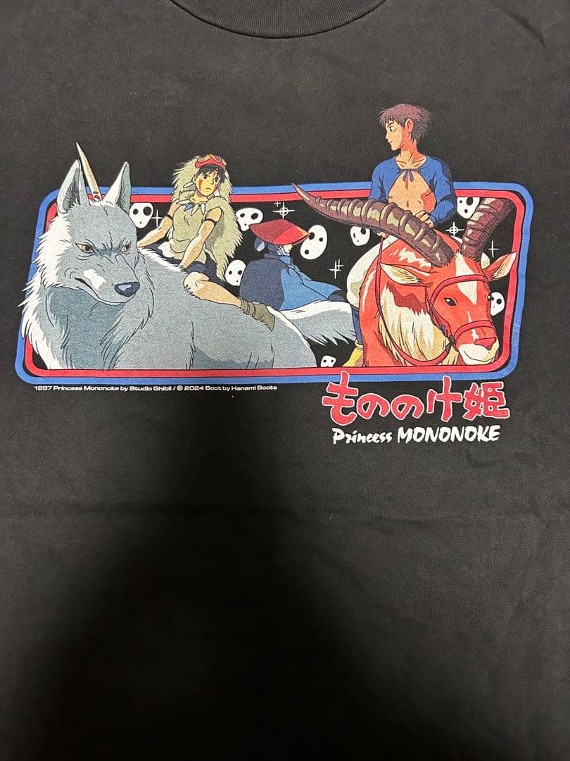希少 もののけ姫 ブートTシャツ