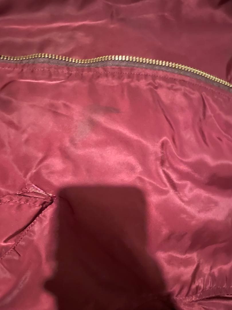 アルファ 80S MA-1 フライトジャケット メンズ バーガンディ