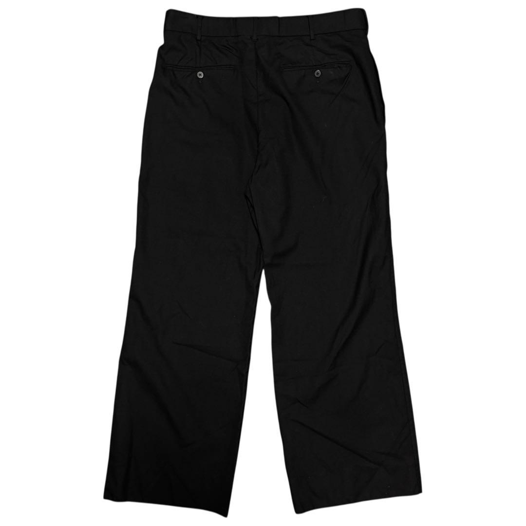 H BEAUTY&YOUTH ウールトロピカル クロスフレアパンツ ブラック L