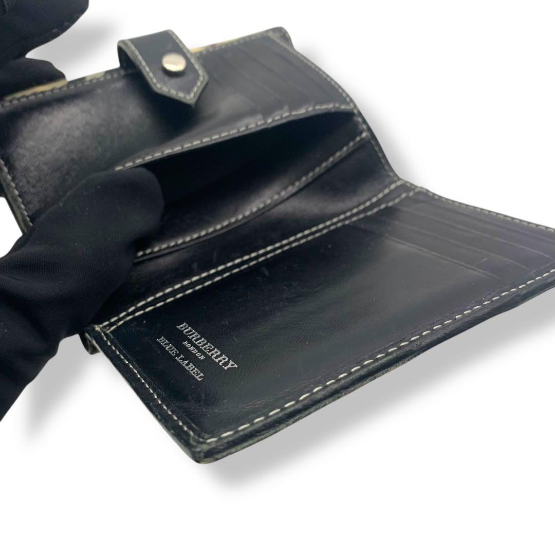 Burberry Blue Label チェック柄 二つ折り財布