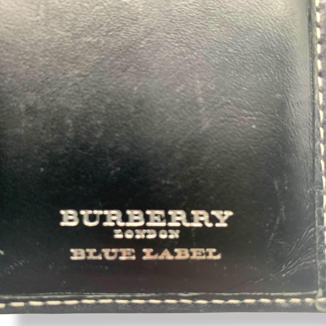 Burberry Blue Label チェック柄 二つ折り財布