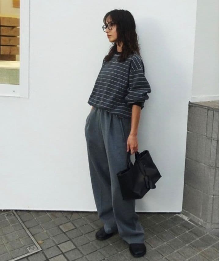 【未使用品】TODAYFUL Border Long T-shirts グレー