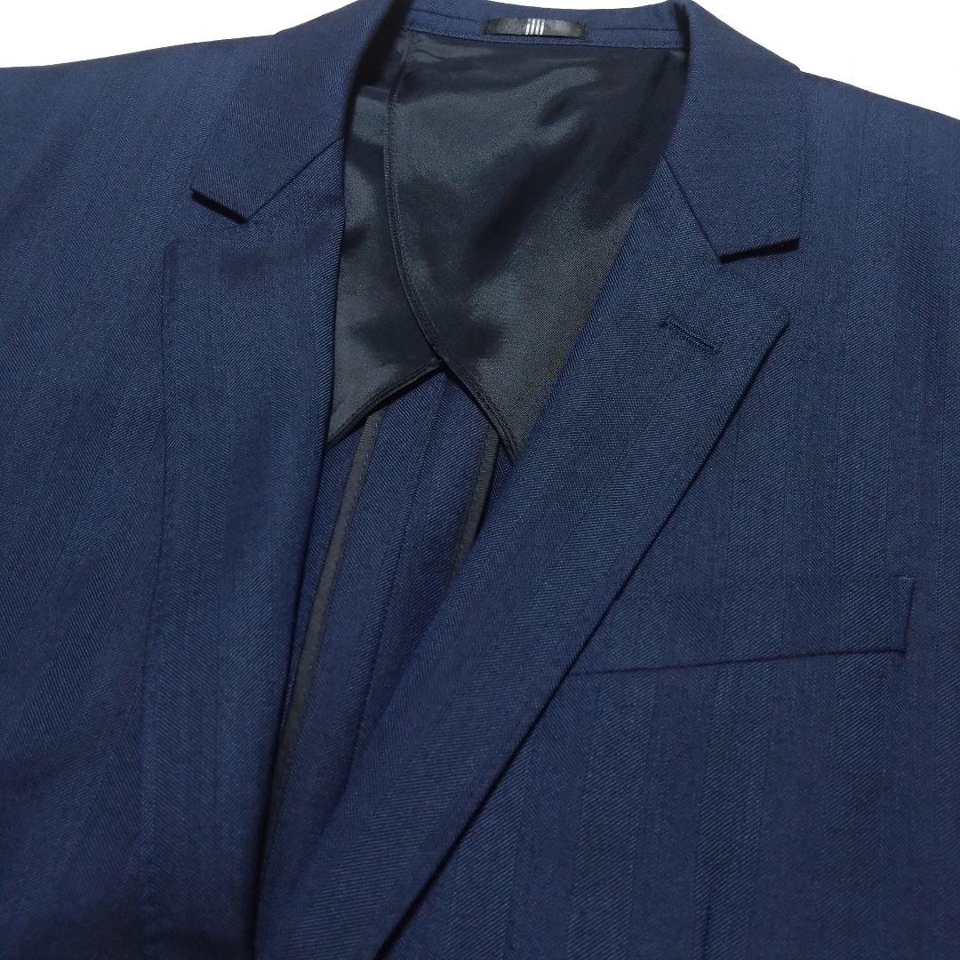 美品 スーツセレクト スリーピーススーツ セットアップ ネイビー L相当
