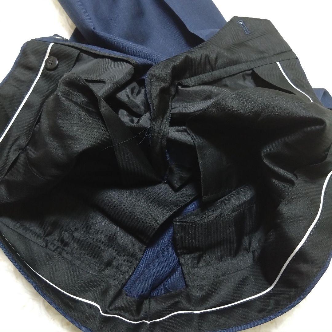 美品 スーツセレクト スリーピーススーツ セットアップ ネイビー L相当