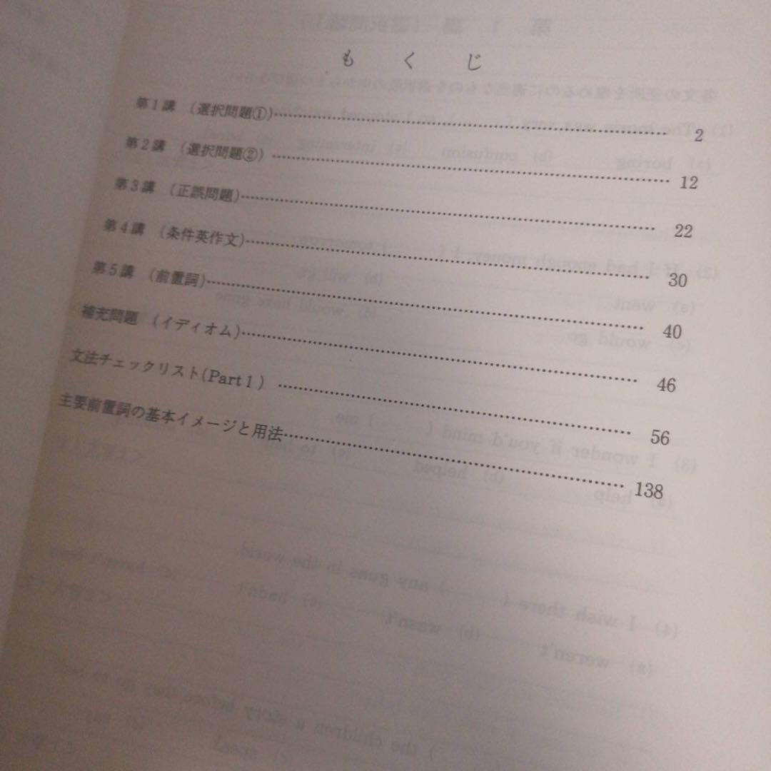 【書込なし・圧巻付録】代ゼミテキスト　早慶上智大英語文法・語法　夏期　佐々木和彦