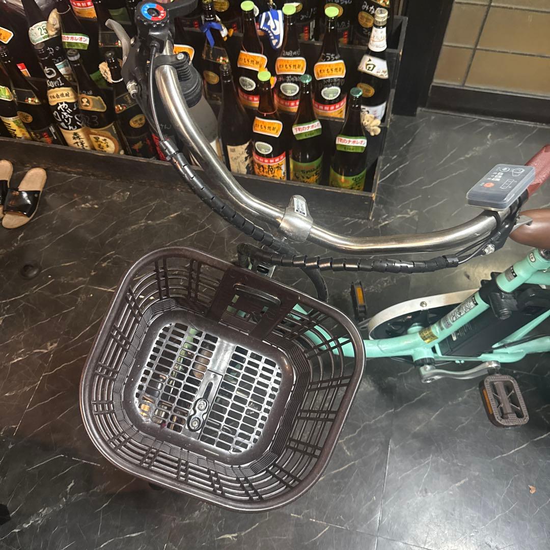 ミントグリーン 三輪電動アシスト自転車