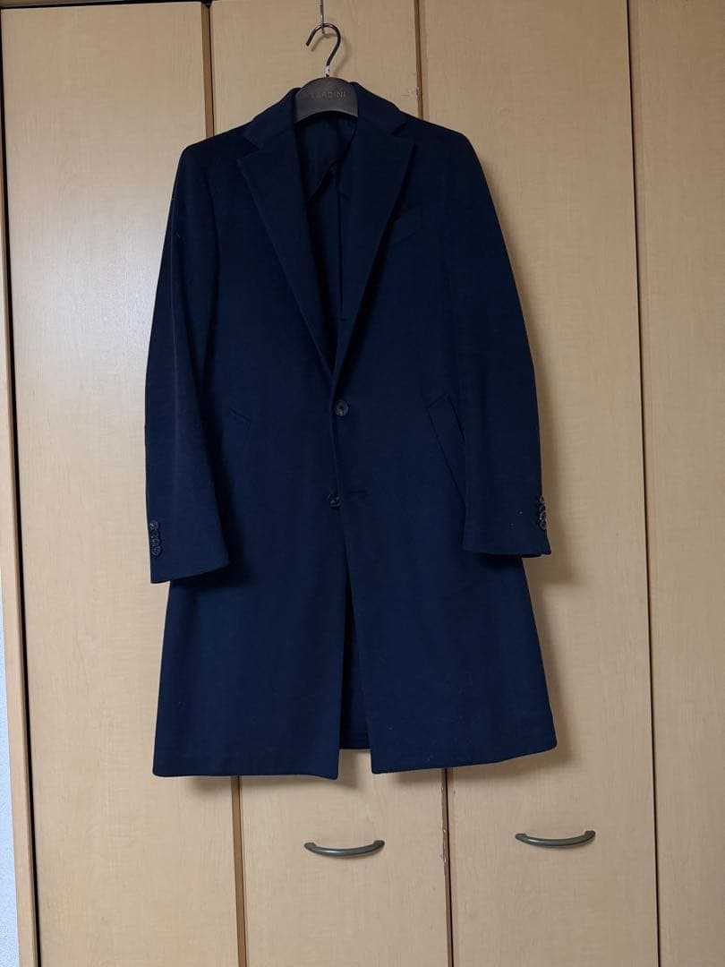 ラルディーニ　カシミアチェスターコート　ネイビー　48