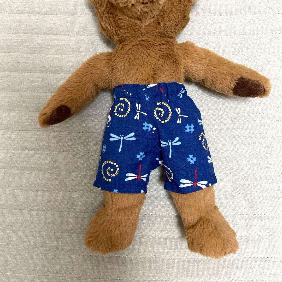 IKEAのクマの着せ替えお洋服　甚平　リボン　巾着