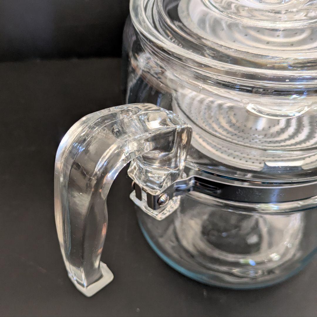 PYREX ガラスパーコレーター　アメリカ製　ビンテージ　直火可能