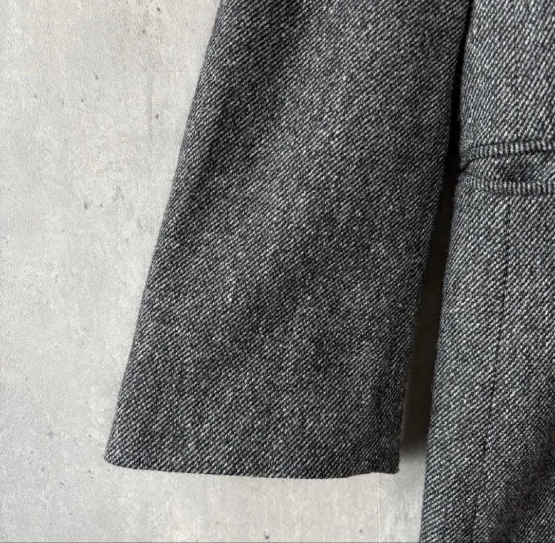 プラステ PLST ウールブレンドリラクシーダブルジャケット S ダークグレー