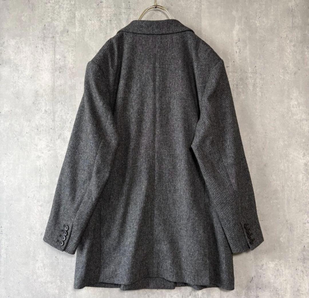 プラステ PLST ウールブレンドリラクシーダブルジャケット S ダークグレー