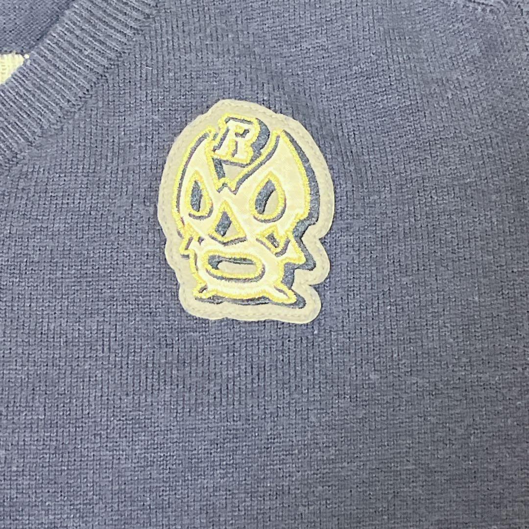 ラッセルノ vネックセーター ネイビー Russeluno ゴルフウェア　4