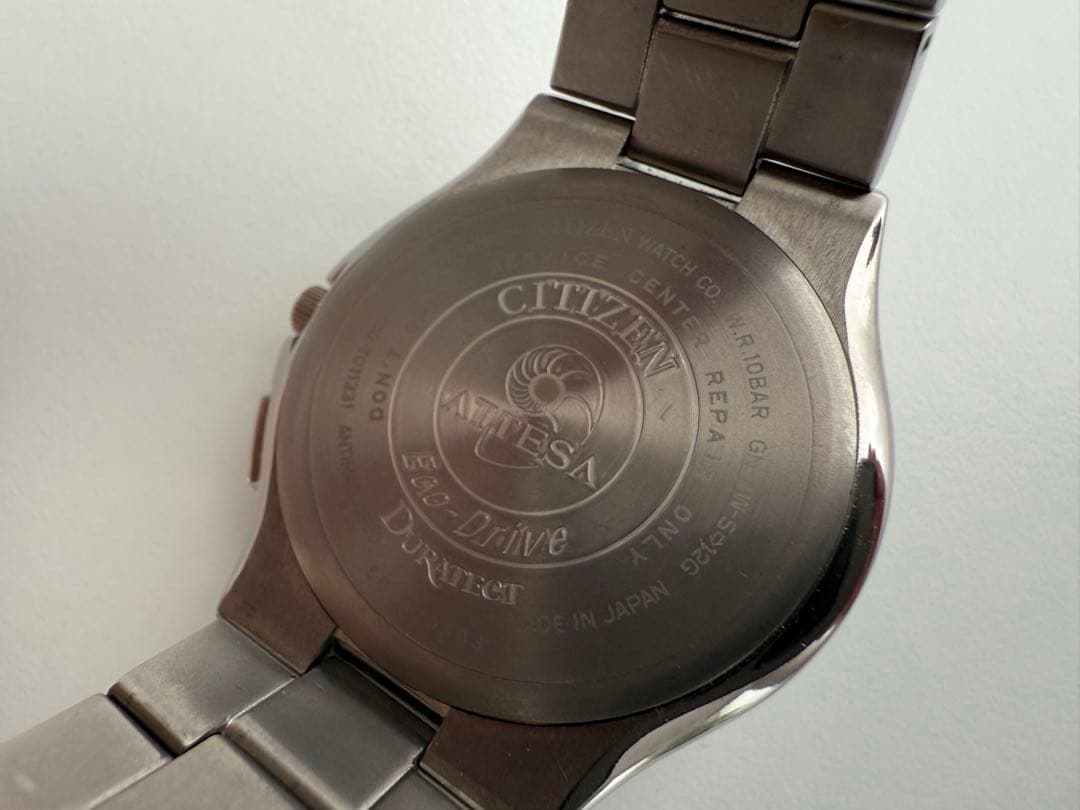 【シチズン】ATTESA エコドライブ ソーラー電波 H110-T110331