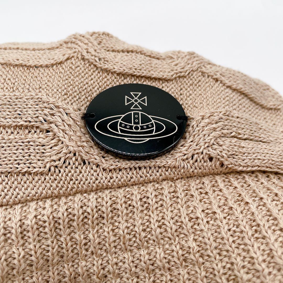 希少✨【ヴィヴィアンウエストウッド 】キャスケット ベージュハットロゴプレート