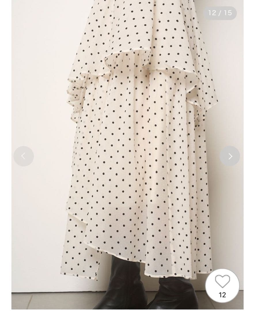 セルフォード　ランダムヘムドッキングニットワンピース