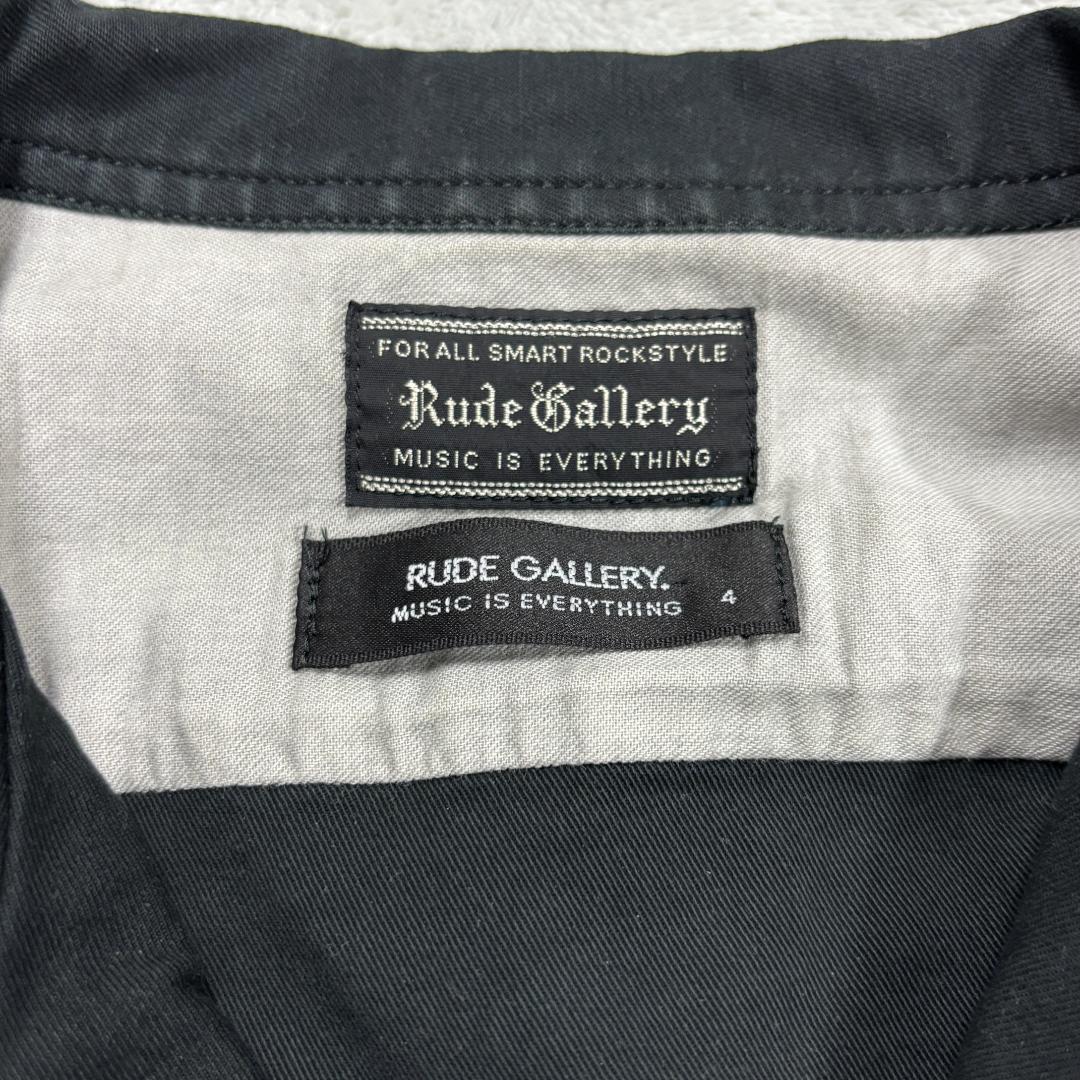 ルードギャラリー ミリタリーシャツ 刺繍ジャケット 音ジャン サイズ4 メンズ