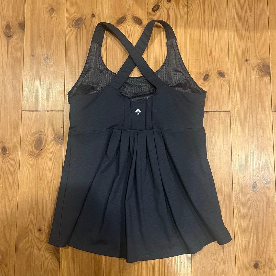 SUKALAデニムクロスヨガウエア　タンクトップ　レギンス　２点セット　Lサイズ