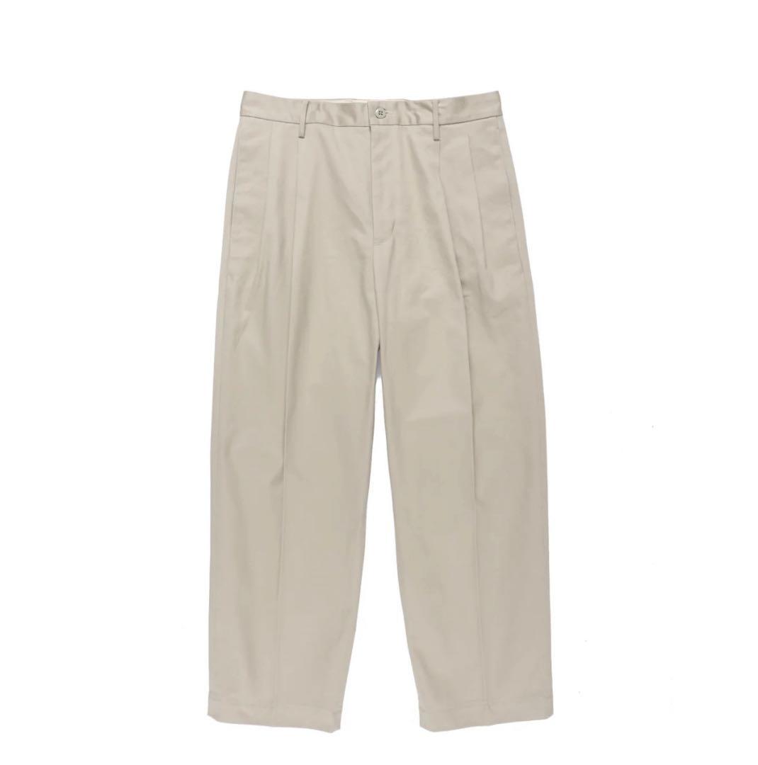 パンツ 24fw DOUBLE PLEATED CHINO TROUSERS