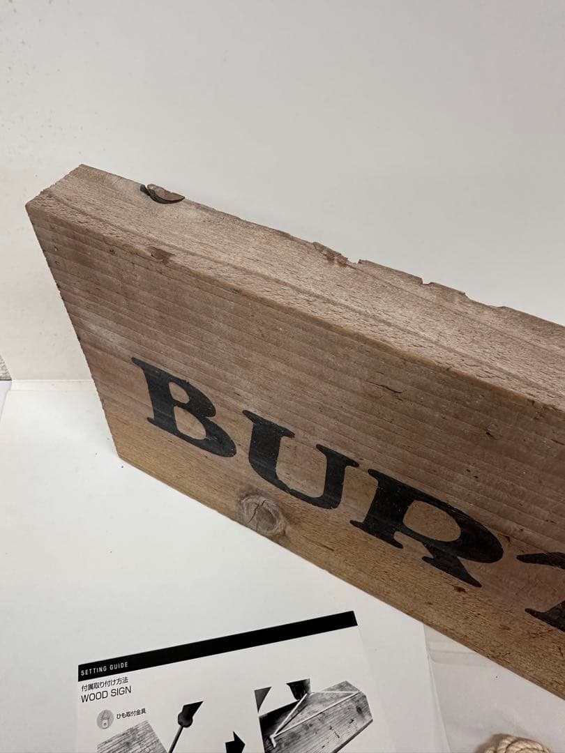非売品 BURTON バートン スノーボード ウッドサイン 45cm×20cm