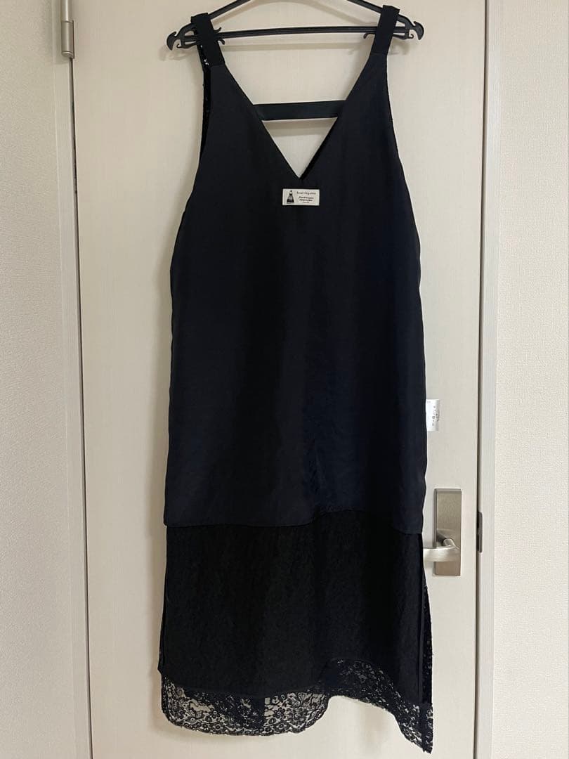 leur logette ベロアスパンコールドレス black