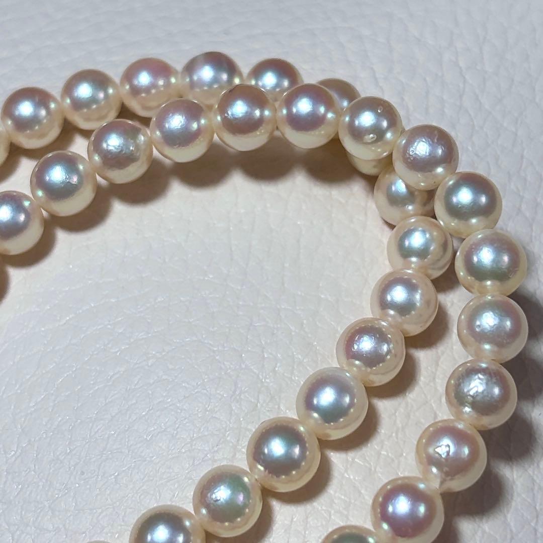 照り強✨️ あこや真珠 パール ネックレス 約6.5~7.0mm 本真珠