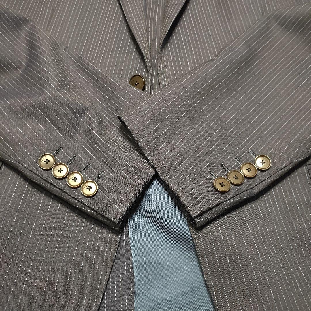 ポールスミス ロンドン スーツ ネイビー ストライプセットアップ 180 大きい