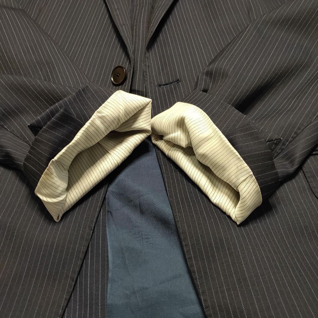 ポールスミス ロンドン スーツ ネイビー ストライプセットアップ 180 大きい