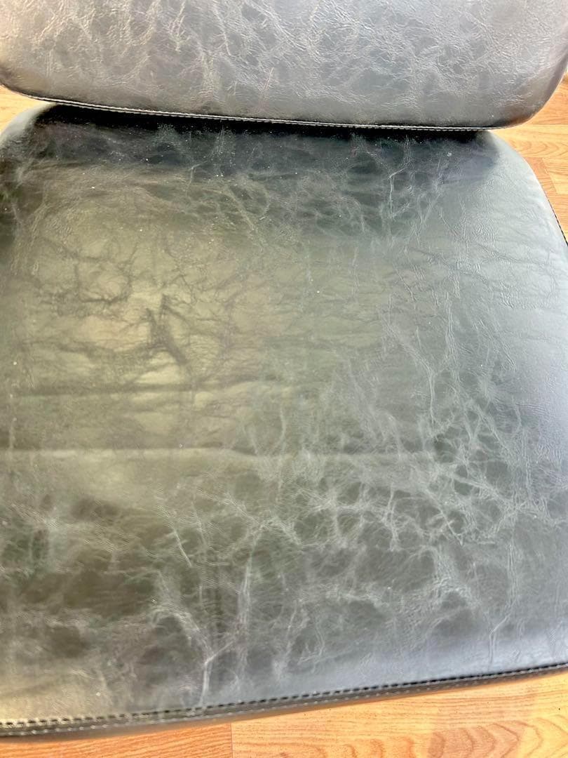 679 ゆかりん様カフェ チェア ベンチ 2人 スチール 黒 ブラック