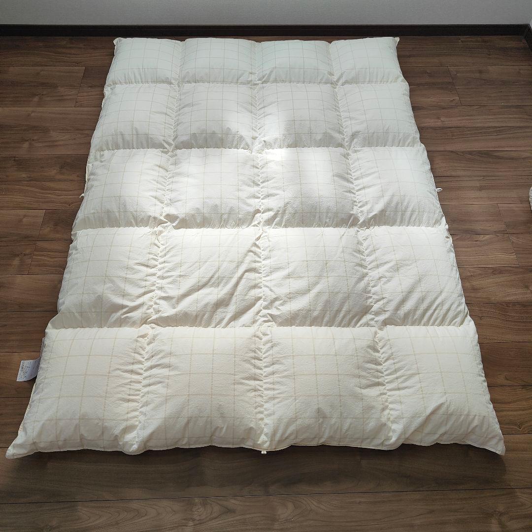 【日本製】西川リビング 綿100% ダウン90% フェザー10% 1.30kg